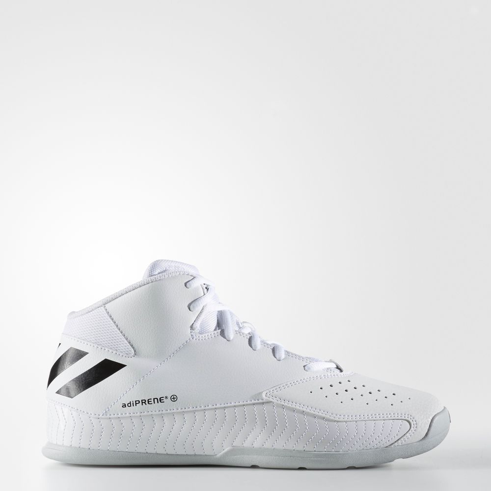 Adidas Next Level Speed 5 - παπουτσια μπασκετ ανδρικα - Ασπρα/Μαυρα/Γκρι,Μέγεθος: EU 36 – 54 2/3 (78